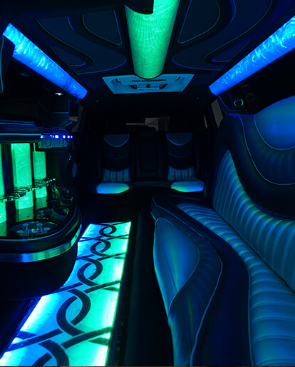 inside our limo rentals
