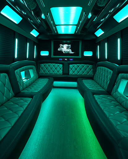 limo service interior in Columbus, Ohio